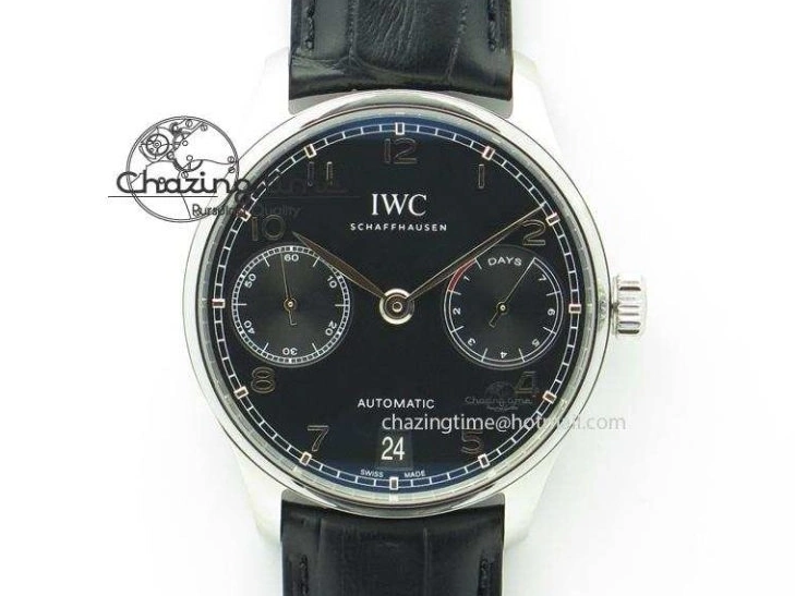 MIROTIME 0505 Portuguese Real PR IW500127 RG ZF 1:1 Best Edition Grey Red Dial On Brown Leather Strap A52010 V AllSeason 7331